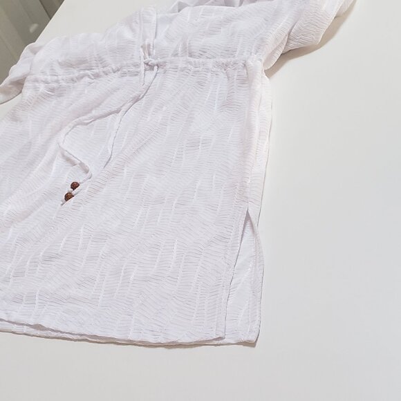 J Valdi White Hooded Bathing Suit Cover Up - Picture 6 of 9